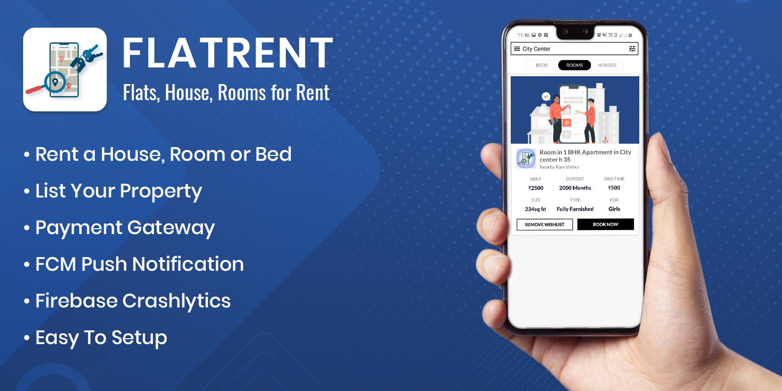admob app, best android app and gameFlatrent - Flats, House, Rooms for Rent at PG prices without Brokers